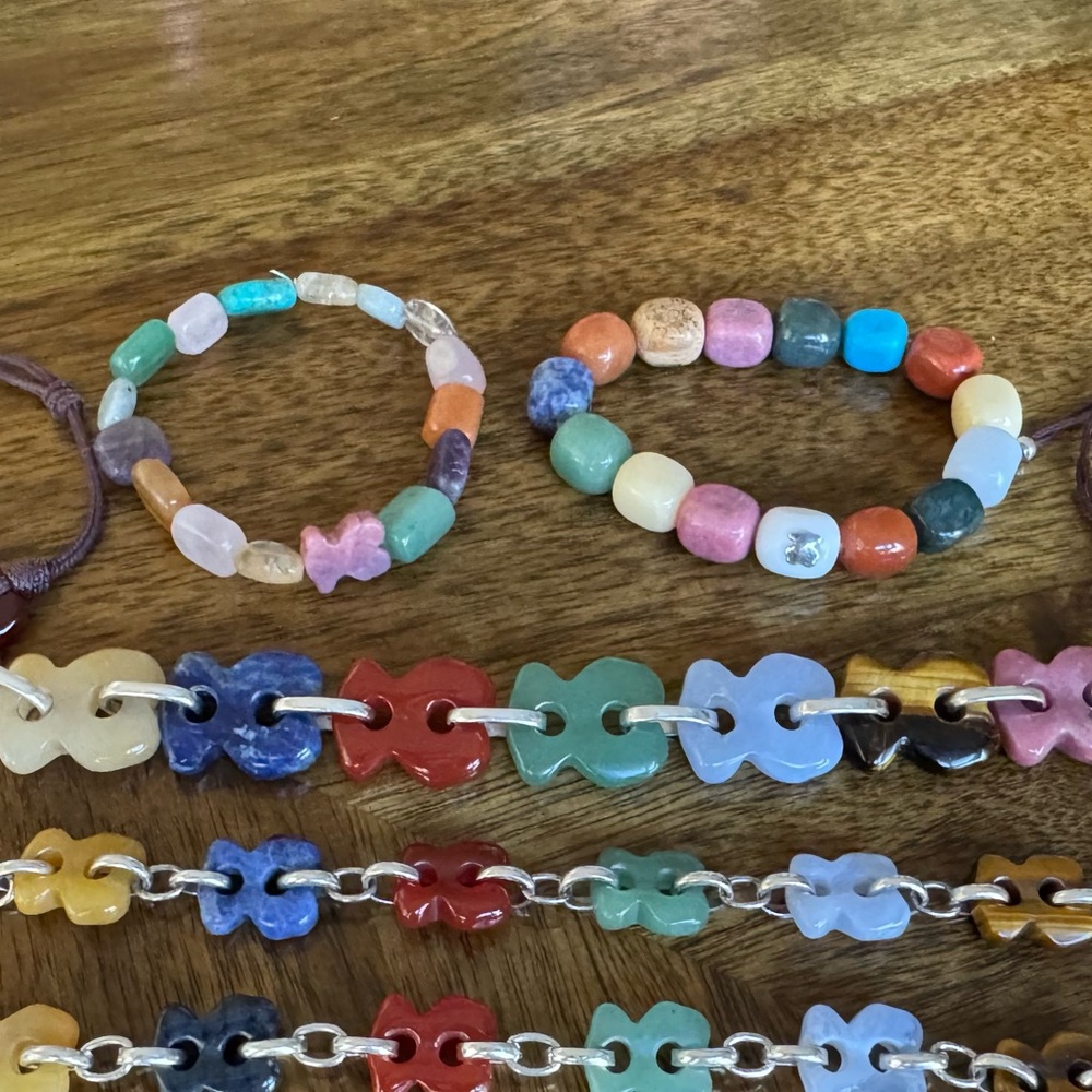 Tous Colors Rhodonite Bear Bracelet View 3